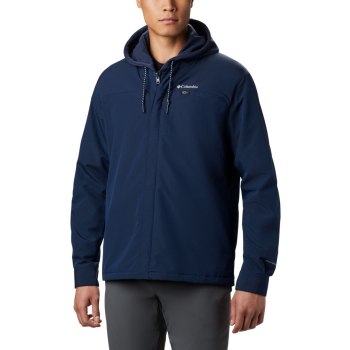 Columbia Muške Jakne - Tech Trail Hooded Interchange Tamnoplave | JXGA-67032